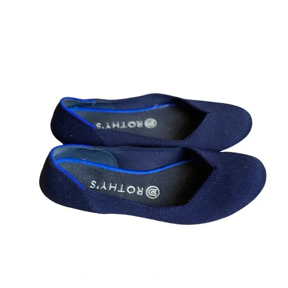 Rothy’s Navy Blue round toe ballet flat - Picture 5 of 9